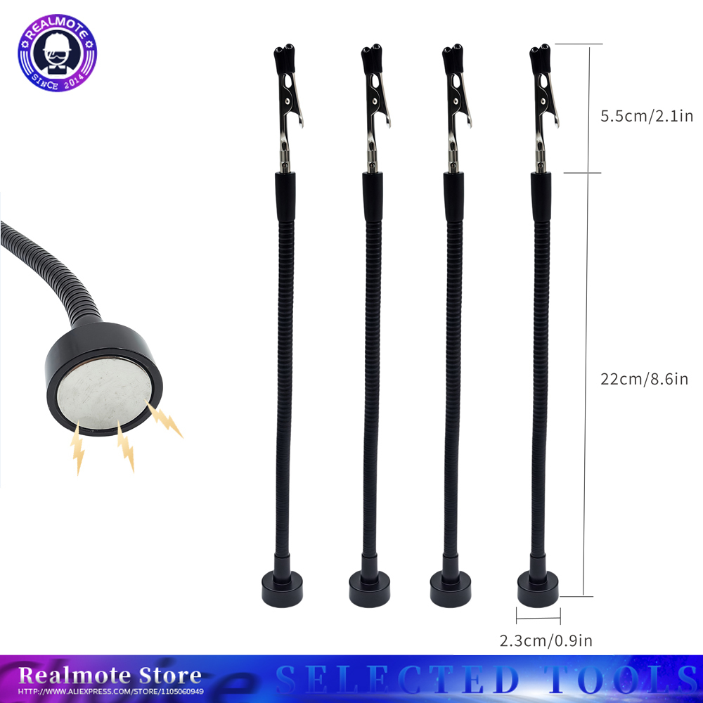 Pcb Holder Clamp - 강력한 자기 베이스가있는 납땜 세 번째