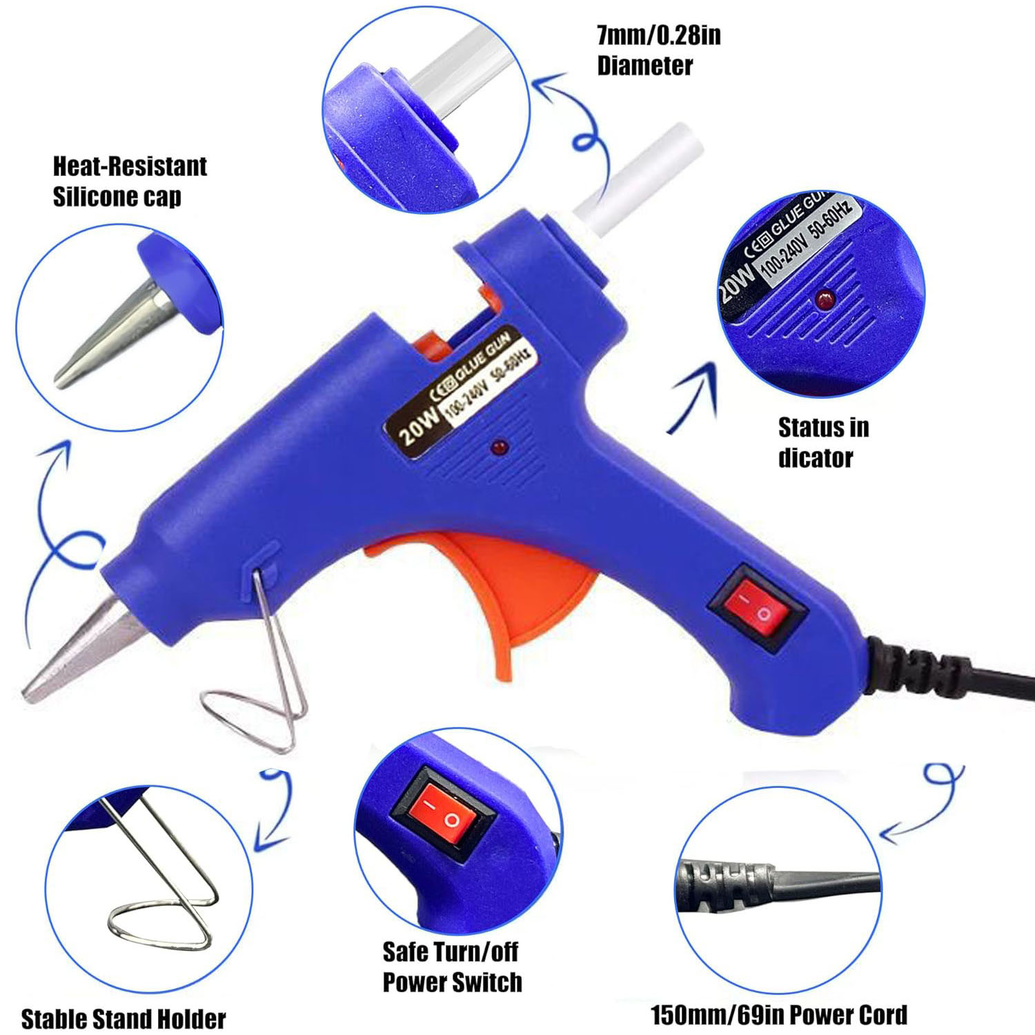 핫 글루 건 키트, 0-50개 글루 스틱 포함, 빠른  - Electronics Repair School 리뷰 및 가격