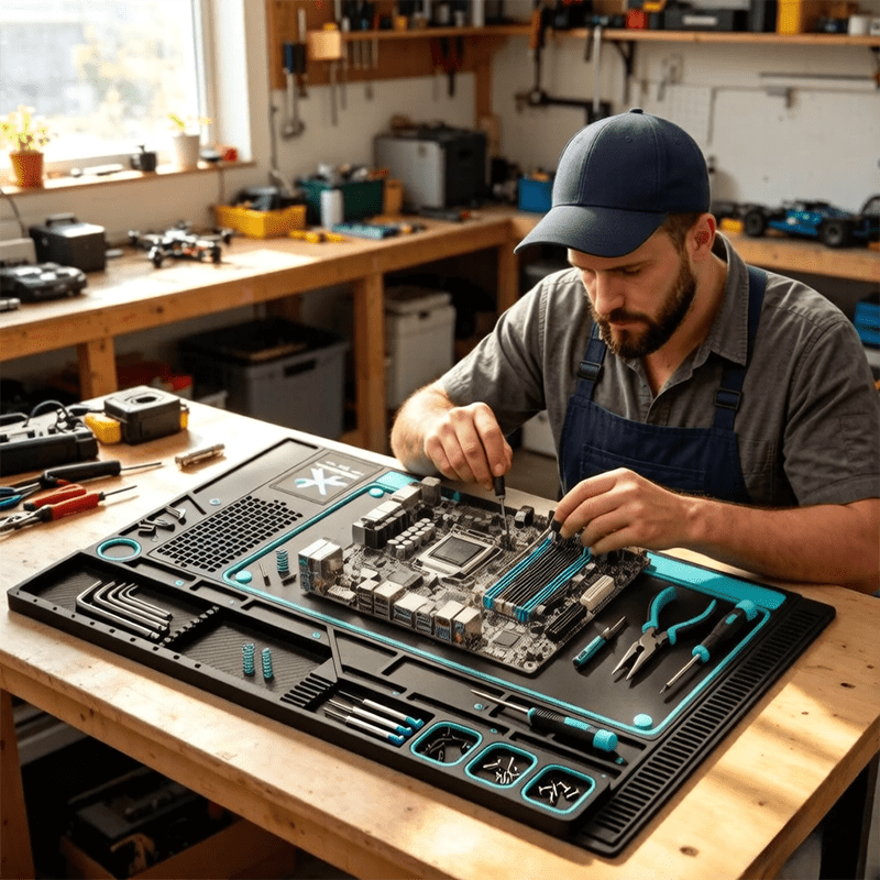 다기능 용접 작업대 패드 실리콘 수리 매트 (스크류 홀 - Electronics Repair Bench 리뷰 및 가격