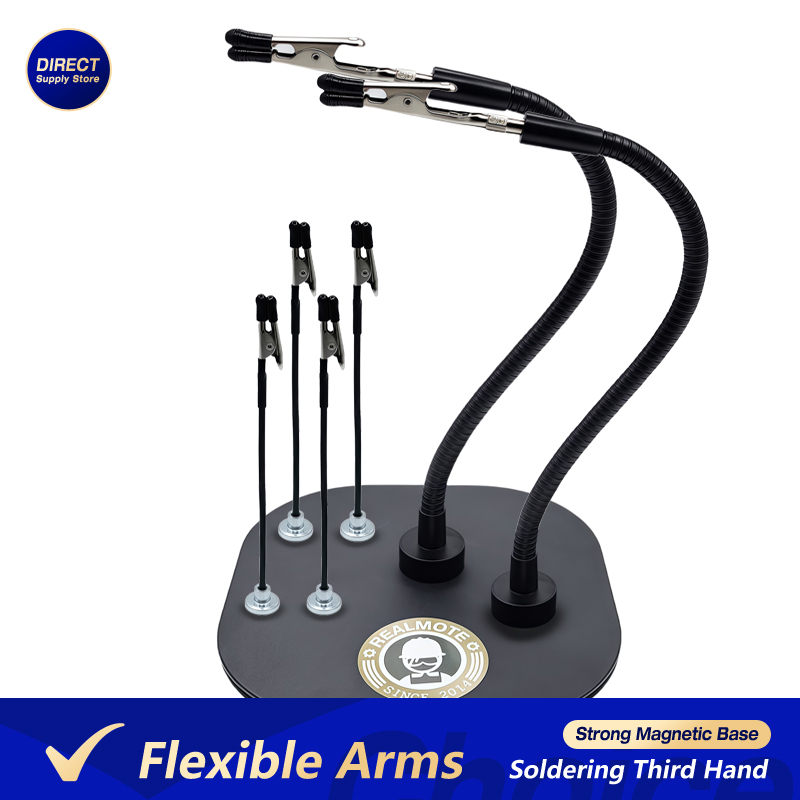 강력한 자기 베이스가 있는 납땜 세 번째 손, 전자 수 - Pcb Holder Clamp 리뷰 및 가격