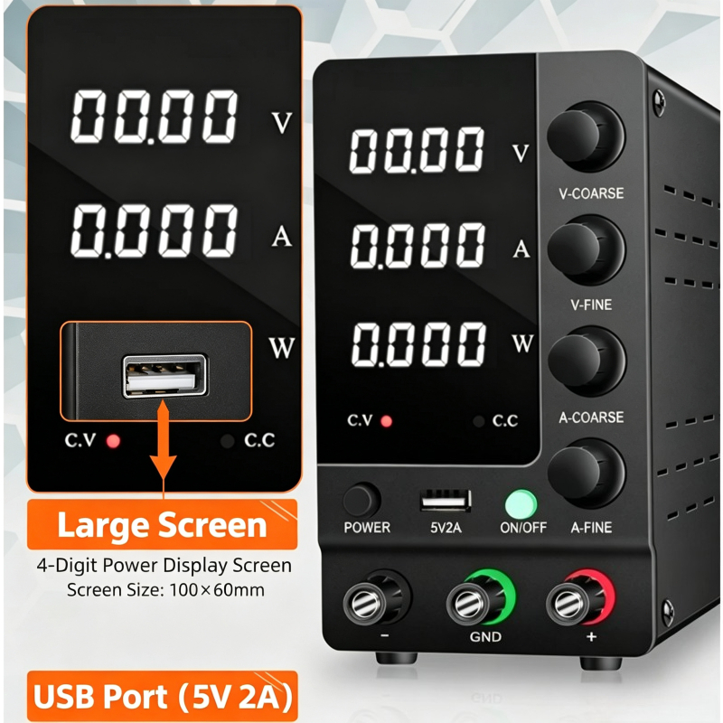 0-32V 0-6A 가변 조절식 DC 전원 공급 장치, - Electronics Repair Bench 리뷰 및 가격