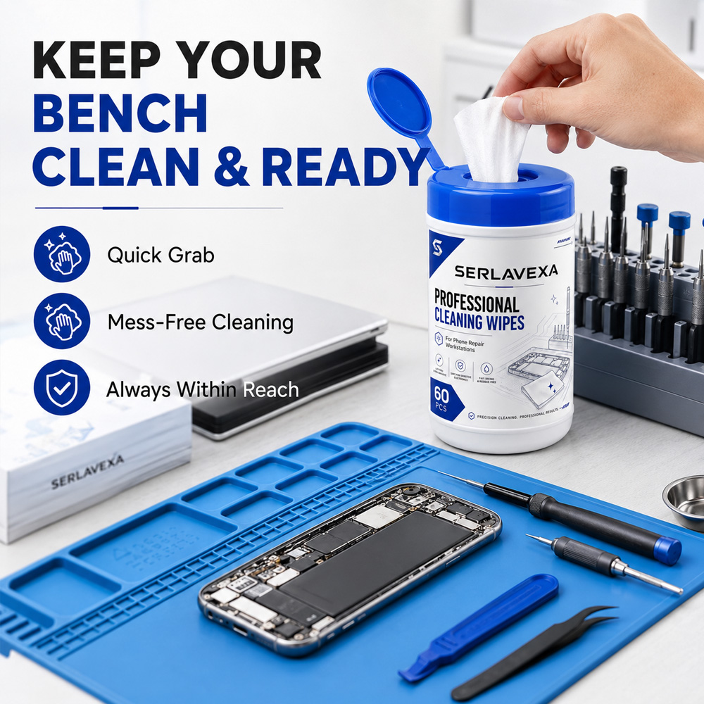 60개입 전자제품 청소용 물티슈 (휴대폰 수리, 스크린 - Electronics Repair Bench 리뷰 및 가격